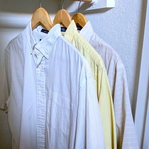 3 Men's large short sleeve shirts by Daniel Cremieux